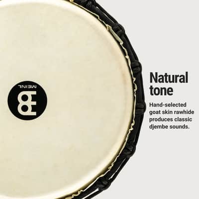 Meinl Percussion HDJ3-M Black River Series Headliner Rope Tuned Djembe, Medium: 10-Inch Diameter image 4