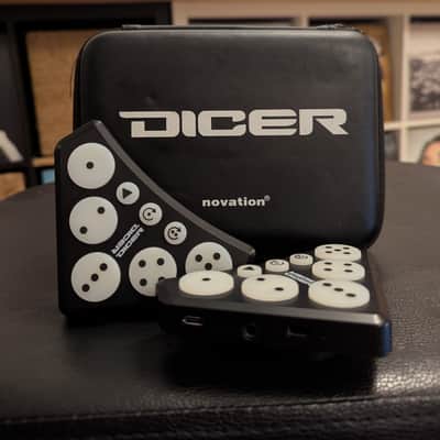 Novation Dicer Dual DJ Controller, Hard Shell Case & Cables image 1
