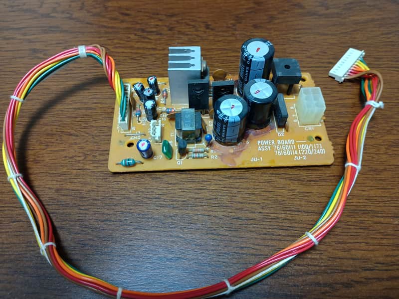 Roland αJUNO-1 / αJUNO-2 Power Supply Board | Genuine Roland Part #76160111 | 100–117V Version | Cleaned | Glue Residue Under Caps image 1