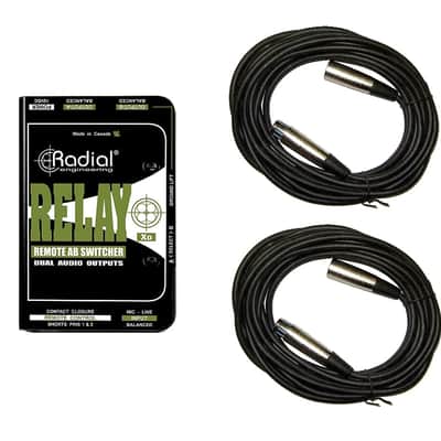 Radial Engineering Relay Xo Output Switcher with Remote Input -New! -w/ Free XLR Cables & Shipping! image 1