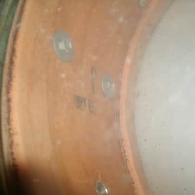 1965 Leedy No. 1161 Frank Capp Model snare drum - White Marine Pearl with Broadway stand image 8