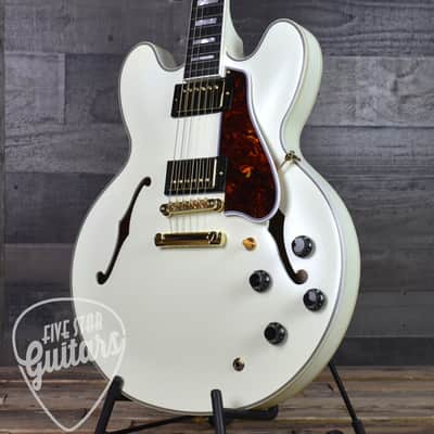Epiphone Inspired by Gibson Custom 1959 ES-355 - Classic White with Hard Shell Case image 12