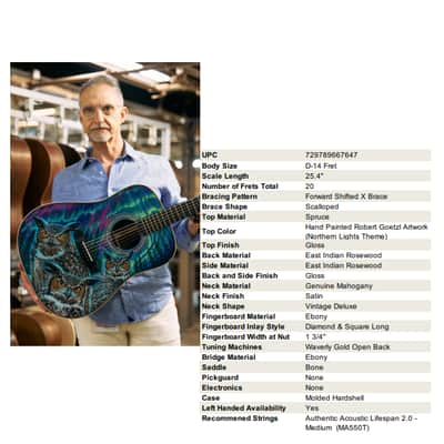 D Robert Goetzl 11 – Martin Custom Shop Artist 1 of 1 Hand-Painted image 2
