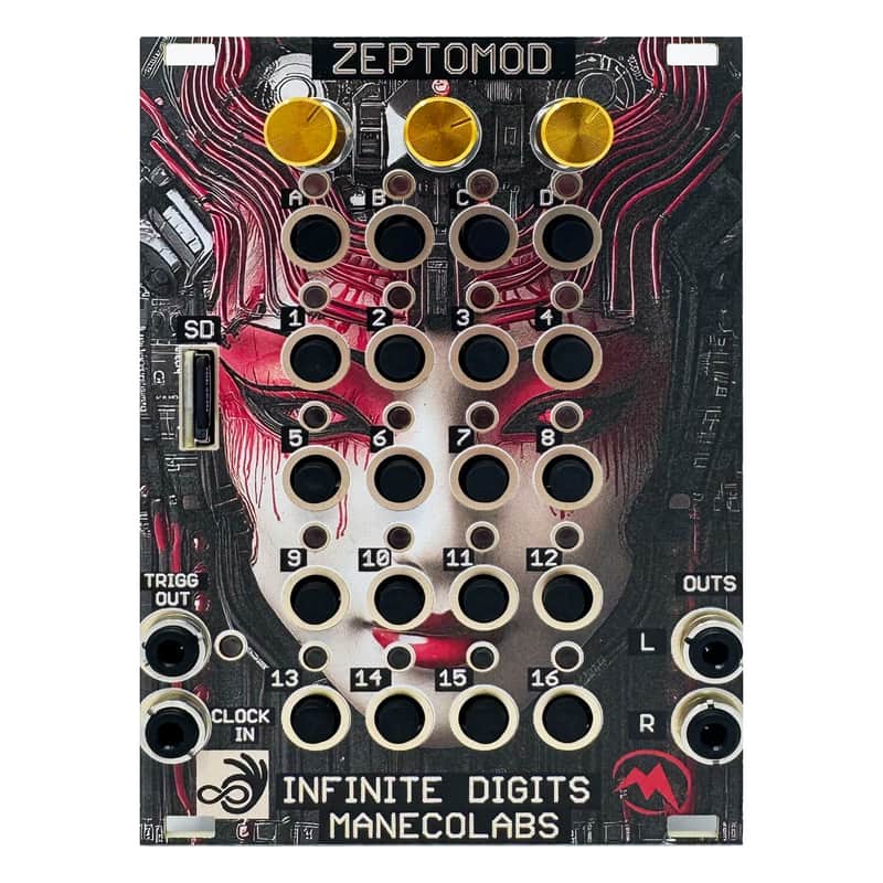 Maneco Zeptomod Eurorack Sample Player Module (Colour) image 1