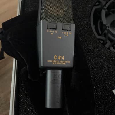 AKG C414 XLII Large Diaphragm Multipattern Condenser Microphone 2010s - Black image 2