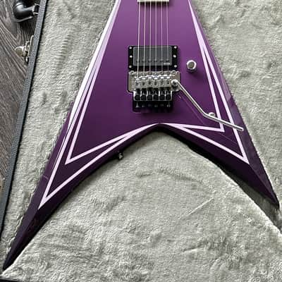 ESP Custom Alexi Laiho HEXED Purple Fade with Pinstripes Mint & Complete image 12