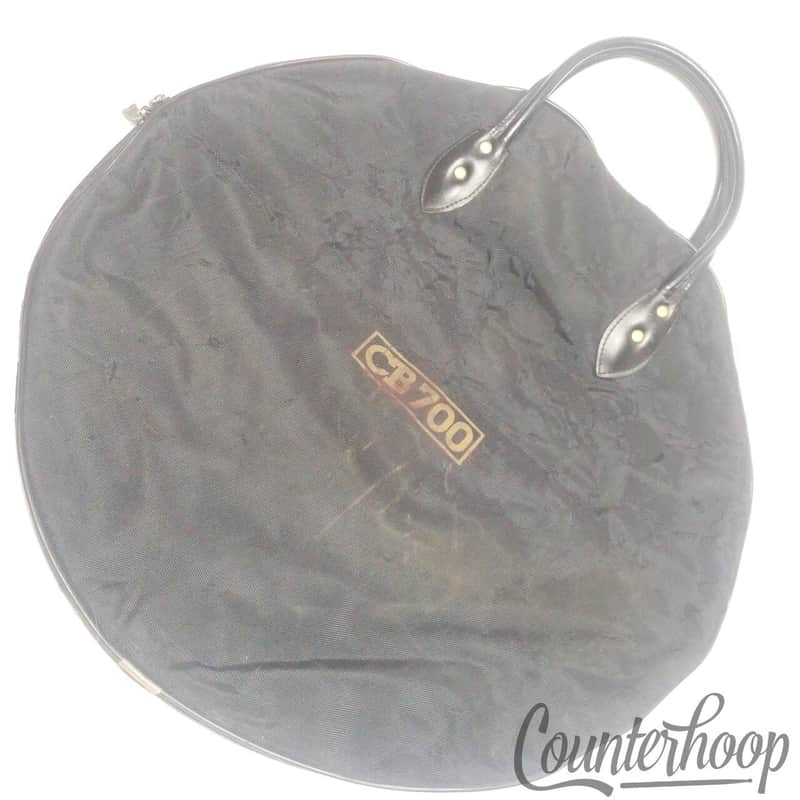*CB700 21-Inch Cymbal Bag Black Case Crash/Rides Red Felt Interior Vintage 80s* image 1