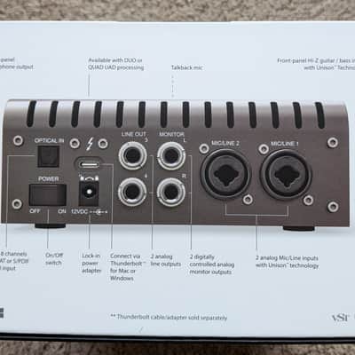 Universal Audio Apollo Twin X QUAD Heritage Edition Thunderbolt 3 Audio Interface 2020 - Present - Gray image 3