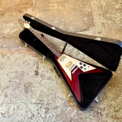 Orville by Gibson Flying V c 1995 - Burgundy wine red original vintage MIJ Japan image 1
