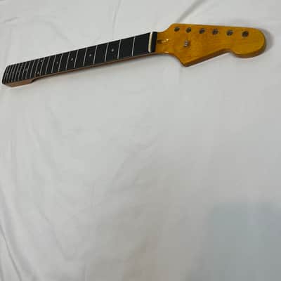 Stratocaster Neck Stainless Steel Frets Compound Radius Fits Fender Strat image 1