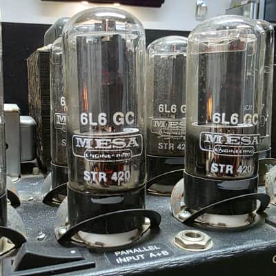 1989 Mesa Boogie Simul-Class 295 Stereo 2x95 Watt 2x30 Watt Pro Artist Studio Recording Rig Guitar Power Amplifier Preamp Preamplifier Head Rack Mount Mounted Racked Vintage 80s American USA 2 Two Channel image 9