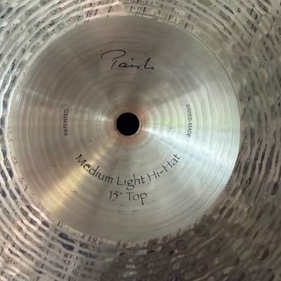 Paiste 15" Signature/Vintage Paiste 2002 Custom Hybrid Hi-Hats | Signature Medium Light Top (1075g) | 1982 Paiste 2002 Heavy Bottom (1264g) image 5