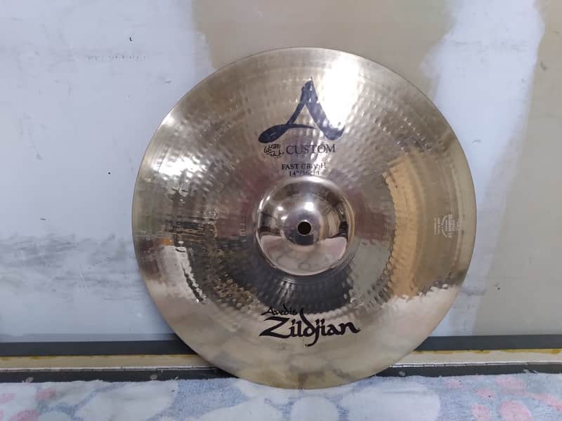 Zildjian 14" A Custom Fast Crash Cymbal 2002 - Present - Brilliant image 1