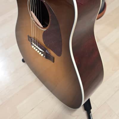 Gibson J-45 Custom 1 of 40 Quilt Bubinga USA Custom Shop J45 Quilted Figured Limited Edition Honeyburst Acoustic Guitar LR Baggs image 19