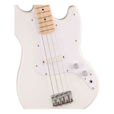 Used Squier Sonic Bronco Bass - Arctic White w/ Maple Fingerboard image 5