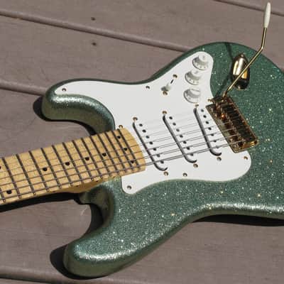 Fender 7 string custom shop prototype 2010 surf green metal flake 1of 4 image 7