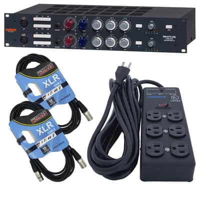 Warm Audio WA273-EQ 2-channel Microphone Preamplifier, Furman SS-6B 6, (2) XLR Cables Bundle image 1