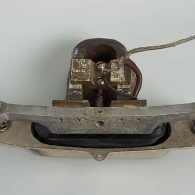 Dobro  Electric Spanish Arch Top Hollow Body Electric Guitar (1936), ser. #122, original black hard shell case. image 18