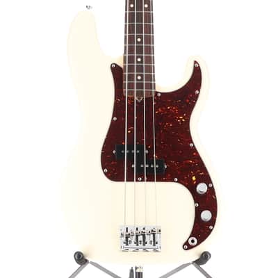 Fender Certified Pre-Owned American Professional II Precision Bass, Rosewood Fingerboard, Olympic White (K5) (29933) image 1