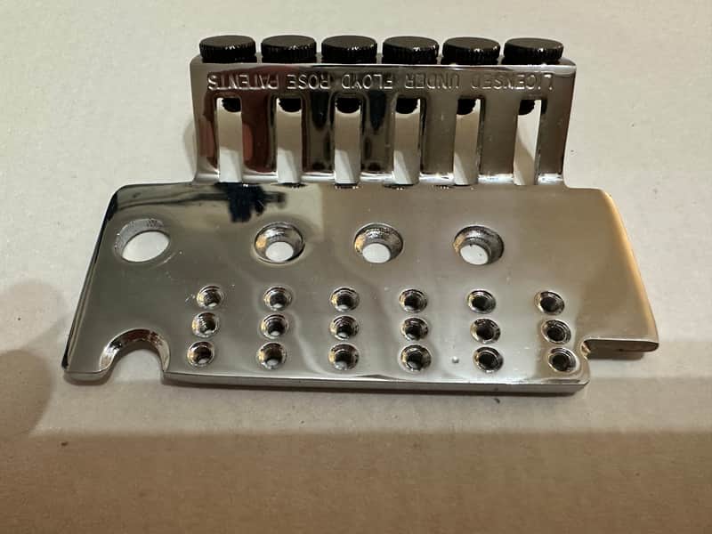 Peavey Wolfgang Bridge Plate – Ping Licensed Floyd Rose (2000s Era) Includes Schaller Original Floyd Rose Fine Tuning Screws image 1