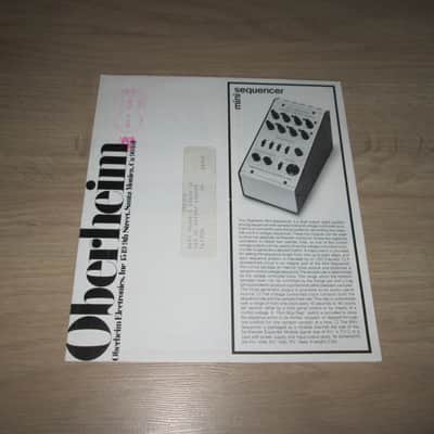 Oberheim 4/2-voice/SEM Catalog–1975- Very Rare - Original Vintage Synthesizer Brochure - Ultra Rare image 5