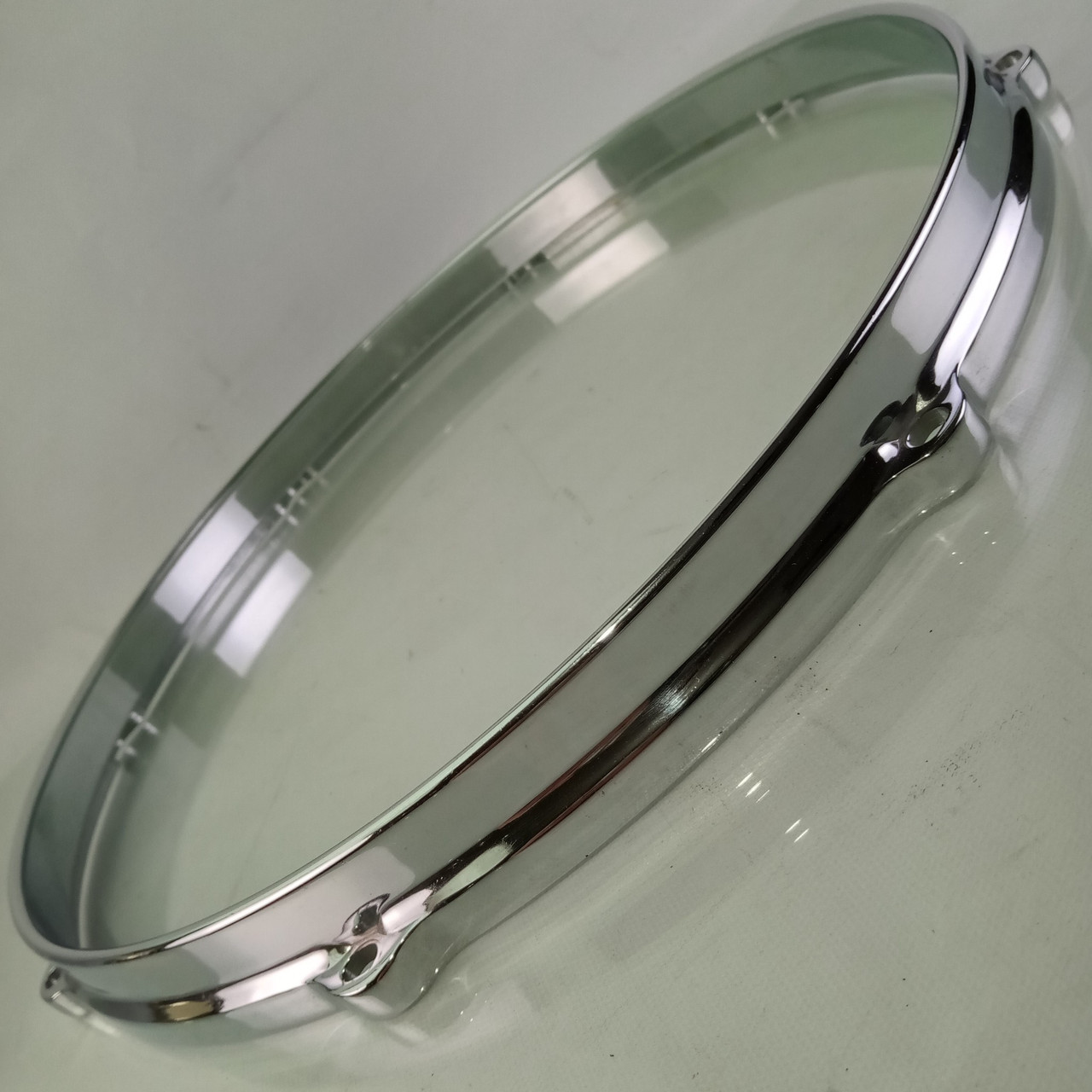 Cannon 14"Die-Cast 8-Lug Floor Tom/Snare Drum Batter Rim/Hoop Chrome 14B8DC — main photograph
