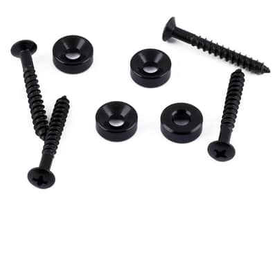 Guitar Neck Joint Bushings And Bolts Mounting Ferrules Metal With Mounting Screws For Electric Guitar Or Bass Guitar Black 4Pcs. image 5