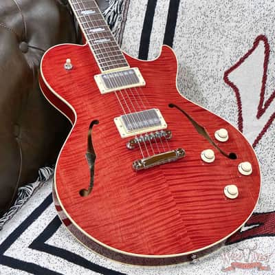 Collings SoCo Deluxe Premium Flame Maple Top Rosewood Fingerboard Lollar Low Wind Imperial Humbuckers Faded Cherry 7.15 LBS image 8