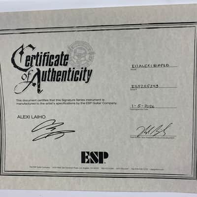 ESP E-II Alexi Laiho Signature Ripped Purple Fade Satin with Pinstripes B-Stock image 20