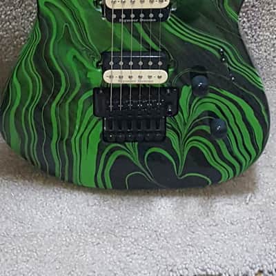 Jackson DK2M DINKY ELECTRIC GUITAR  Slime Green Swirl image 2