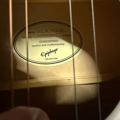 Epiphone Dove Pro WHITE w/case image 2