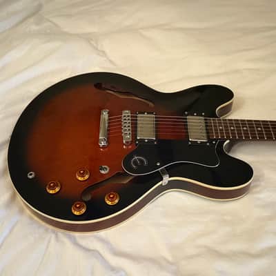 Vintage 1997 Epiphone Dot (Gibson 335) - Made in Korea (MIK) - Cinnamon Burst - Free Pro Setup image 2