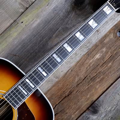 Guild USA D-55E Dreadnought - Antique Burst w/ Humidified Hard Case NAMM Display Guitar image 20