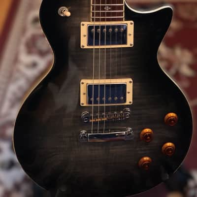Xaviere XV-500 Pro 500 Flamed Maple Blackburst w\case image 1