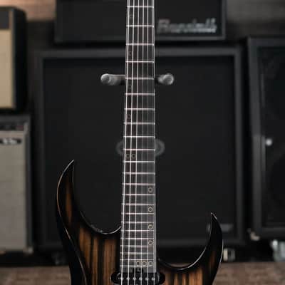Schecter Custom Shop Sunset Extreme-6 FR HSS Electric Guitar - White Ebony Top with Hardshell Case image 4