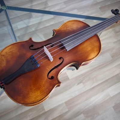 West German 4/4 Stradivarius Model Violin 1950s-1960s - Brown Varnish image 9
