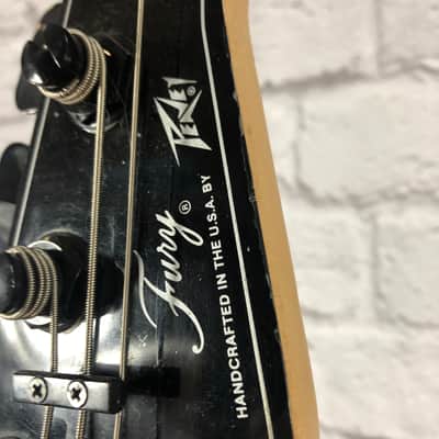 Peavey Fury 4 String Bass White 1980s image 6