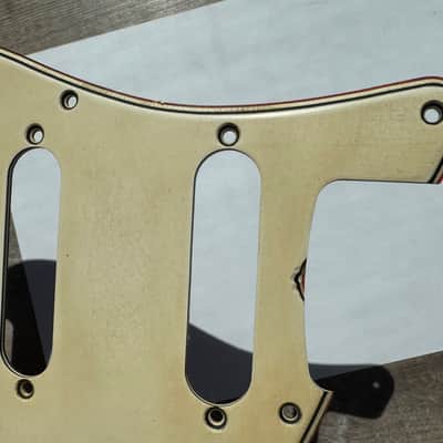 8 Hole 50's Fender Stratocaster 56 Vintage Pickguard Celluloid / Nitrate White / Cream 54 thru 58 RI image 6