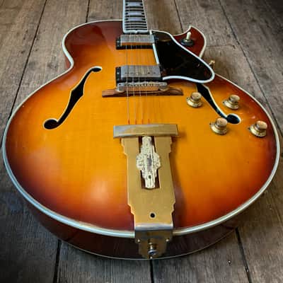 1962 Gibson L5CES in Sunburst finish with original hard shell case image 5