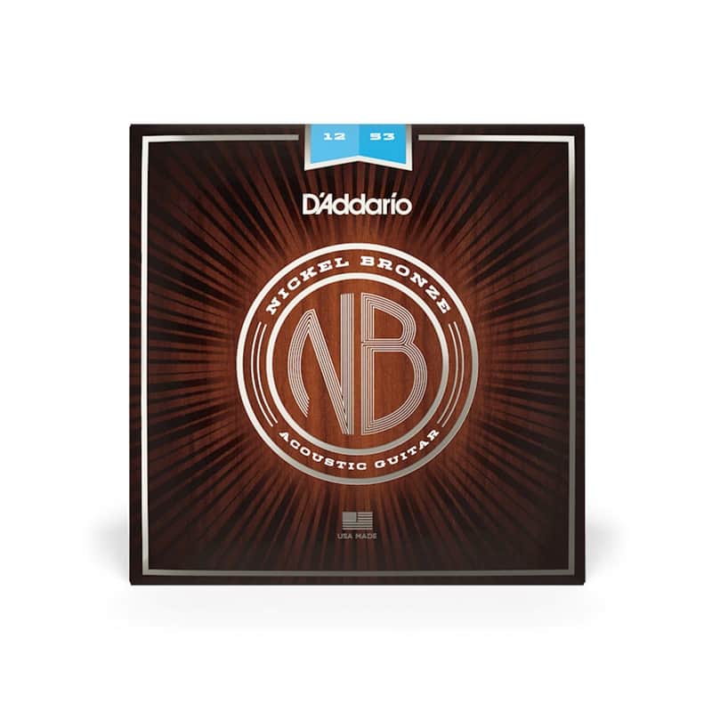 D'Addario NB1253 Light Gauge Nickel Bronze Strings 12-53 image 1