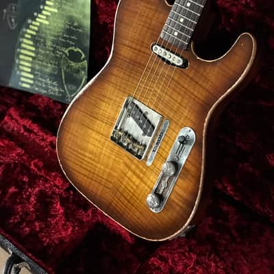 Scala Guitars (Leo Scala) T-Rod 5A Flamed Maple Top  Sound Vented Top, Arcane Pickups! Boutique Custom Shop image 1