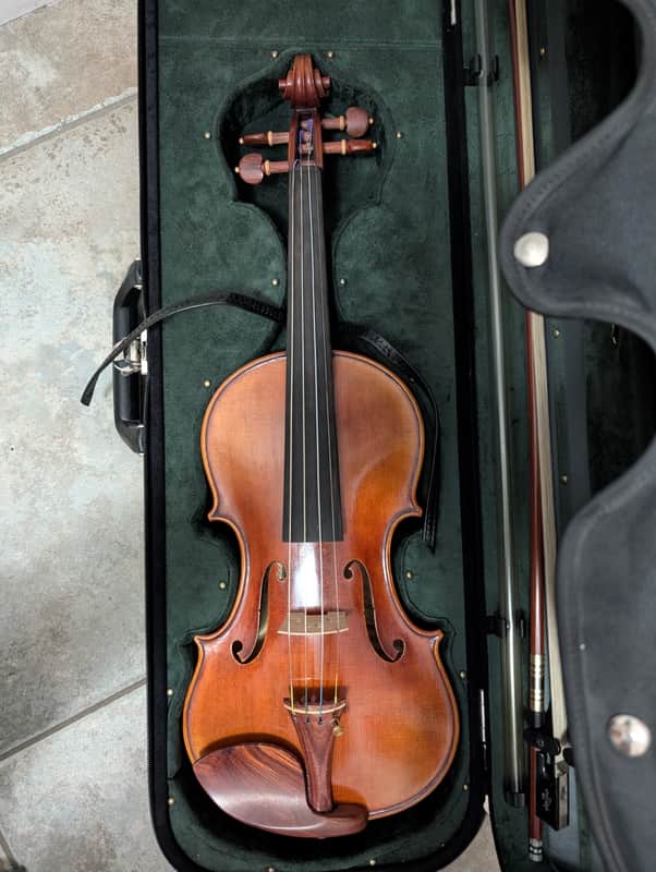 Holstein Bench Cannone 1743 Violin Built January 2016 Custom Rosewood Fittings image 1