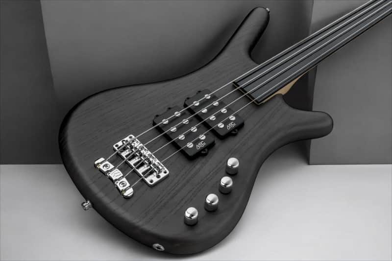 Warwick RockBass Corvette $$, 4-String, Fretless - Nirvana Black Transparent Satin image 1