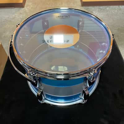 Ludwig Vistalite 50th-Anniversary Pro Beat 3-Piece Shell Pack with Matching Snare Drum; Blue/Clear/Blue image 3