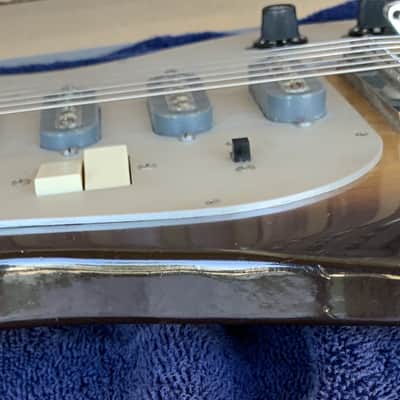 TEISCO WG-4L Circa 1960’s Electric Guitar Sunburst 4 pickup combo w Gigbag image 19