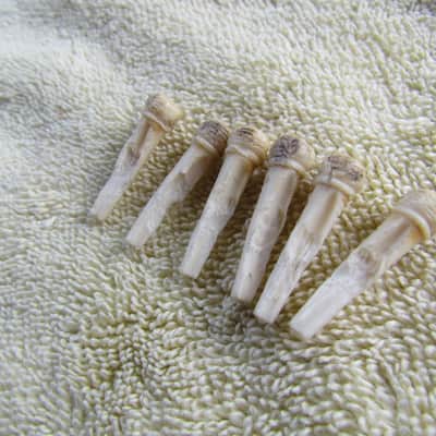 Vintage Bridge Pins Aged Yellowed Set Of 6 Vintage Bridge Pins 1950's? 1960's? Cool Vintage Vibe Bridge Pins image 1