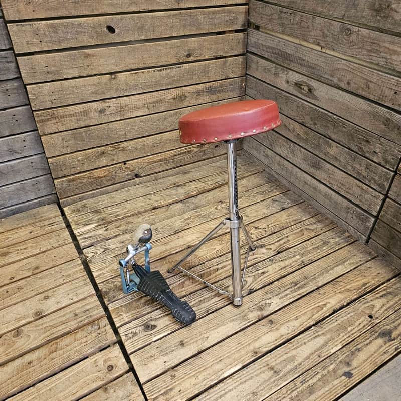 Premier Vintage Drum Stool And 250 Bass Drum Pedal USED! RKSPD280326 image 1