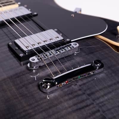 Washburn SH35TB Wing Series Semi Hollow Electric Guitar w/Gigbag, Trans Black image 25