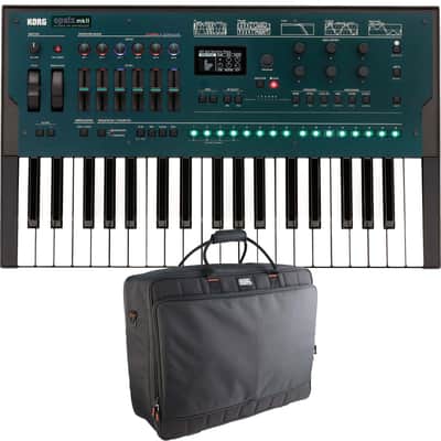 Korg Opsix MkII Altered FM Synthesizer, Gator G-MIXERBAG-2519 Bundle