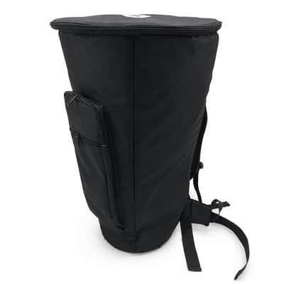 Zaza Percussion Djembe Drum Bag – Padded African Drum Carry Case with Backpack Straps-Blue Pocket – 10" x 20" x 9 image 4